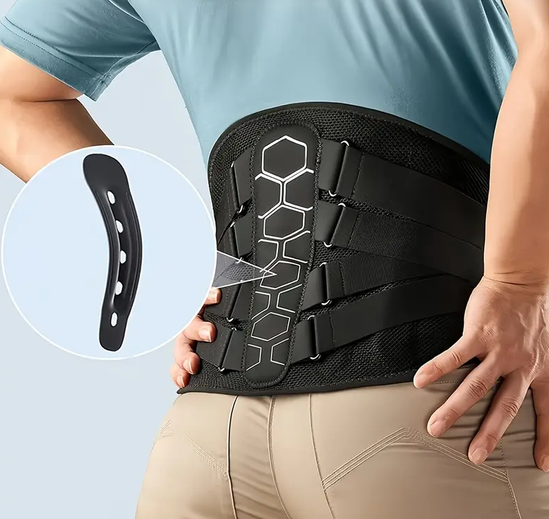 Justerbart ländryggsbälte med dragmekanism – Smärtlindring & 3D-ventilation